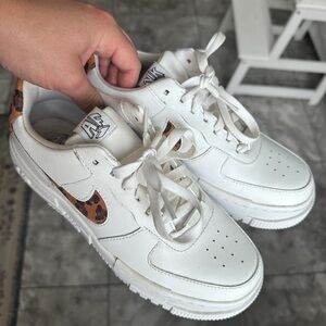 Nile leopard print Air Force 1’s